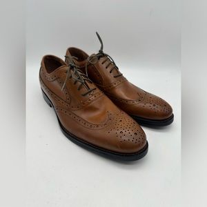 BRAND NEW Johnston & Murphy Tyndall Flex 20-3152Brown Wingtip Brown Mens Sz 8 M